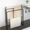 Bath Towel Hanger with 3 Bars - Tower - Black
