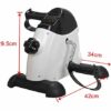 TWDYC Portable Fitness Pedal Stationary Under Desk Indoor Exercise Machine Bike for Arms Legs Physical Therapy with LCD Display Calorie Counter 4
