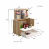 BVDSG Tatami Mini Bay Window Dressing Table Small Apartment Wood Cosmetic Case Small Portable Organizer Makeup Case