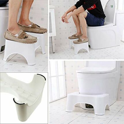 Bathroom Toilet Stool, Medically Tested Squatting Position, Non-Invasive Remedy For Haemorrhoids, IBS, Bloating, Flatulence, Constipation - Align