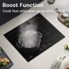 CIARRA CBBIH4BFF 7200W Built-in Induction Hob 4 Zones with 2 Flex Zones and Boost Function Touch Control Ceramic Glass 9 Power Levels Child Safet