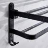 Towel Rail Towel Rack Foldable With Hook Towel Rack Bathroom Black Space Aluminum Rack Kitchen And Bathroom Hotel Office(Color:50cm)