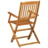 vidaXL Solid Acacia Wood Garden Dining Set 11 Piece Outdoor Terrace Backyard Patio Furniture Dining Dinner Table and Chair Seating Seat