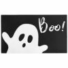 Xsinufn Halloween Door Mat,Halloween Ghost Boo Outdoor Mats for Front Door,Halloween Indoor Entrance Non-Slip Doormat,Halloween Entryway Welcome