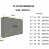 UCARE Outdoor TV Cover Waterproof UV Flat Screen Protection Cover for 22” to 75” TV Indoor Dust-proof Furniture Cover Fits Most Mounts and Bracke