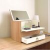 BVDSG Tatami Mini Bay Window Dressing Table Small Apartment Wood Cosmetic Case Small Portable Organizer Makeup Case