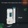 Toilet Flush Cistern Repair Kit, Toilet Fill Parts Water Tank Drain Flush Valve Button Set Repair-Kit Fittings for Bathroom Home Office (24cm)