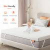 Sweetnight King Size Mattress Topper , 4 Inch Gel Memory Foam Mattress Topper with Elasticized Corner Straps, Breathable & Comfort Pressure Relie