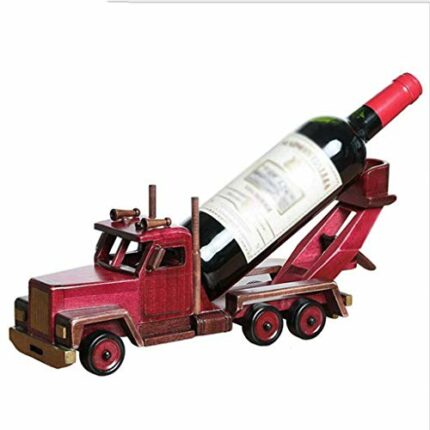KXDCZ Wine Display Stand, Creative Wine Rack Solid Wood Classic Cars Wine Bottle Rack Wine Shelf