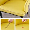 dining chair Kitchen Dining Room Furniture Chairs Living Room Armchair Modern High Back Padded Soft Seat Dining Chairs Water Proof PU Leather Cha