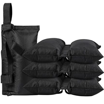 Awroutdoor 4 Pack Gazebo Weights Set, 600D Gazebo Sandbags, Heavy Duty Double-Stitched Sand Bags for Gazebo Legs, Weight Bags for Any Pop Up Tent