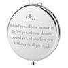 ZTA College Graduation Gifts for Her, Graduation Party Supplies Decorations, Engraved Compact Makeup Mirror for Graduates