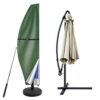 wiipara Parasol Cover with Rod, Cantilever Parasol Protective Cover fit for 2-4m Waterproof UV-Block Windproof Large Umbrella Cover with Zip and