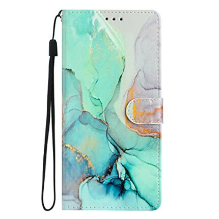 Thoankj Samsung A34 5G Case Flip Shockproof PU Leather Wallet Cover with Stand Magnetic Card Holder TPU Bumper Folio Slim Fit Protective Phone Ca
