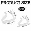 WFEWE 16Pcs Plastic Table Cloth Clip,Transparent Picnic Table Cloth Clips for Outside Table,Large Table Cloth Clips,Outdoor Table Cloth Clips,Sui