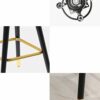 DINGZZ Bar Stool Nordic Minimalist Home Solid Wood High Stool Bar Stool Bar Chair Leisure Back Chair Stool