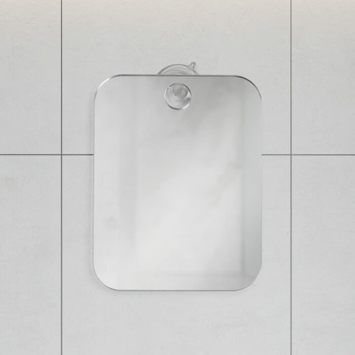 Shave Well Fog Free Travel Shower Mirror - Fogless Shaving and Makeup Bathroom Mirror for Men and Women - Removable Wall Suction - Portable, Hand