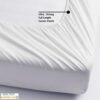 Cotton Comfort Bedding Quilted Mattress Topper Double Bed 30cm Deep Fitted Elastic Stretch Skirt Double Mattress Protector - Ultra Soft & Hypoall
