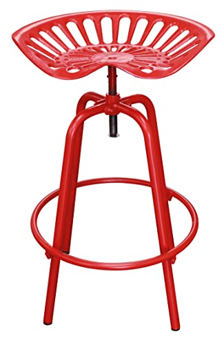 Leigh Country Red Tractor Seat Swivel Stool-KD