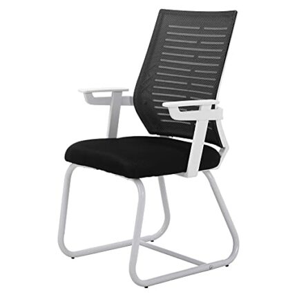 Warmiehomy Office Chair Ergonomic Desk Chair Computer Study Desk Chair with Armrest Mesh Meeting Chair Conference Executive Manager Work Chair Fo