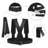 DZOZO Sled Harness Belt Band Workout Harness Exercise Speed Trainer Vest with Pull Strap Fitness Speed Strength Training Belt for Resistance Trai