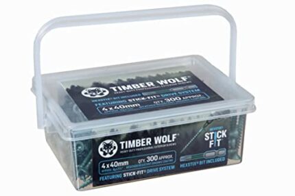 Timber Wolf Exterior Woodscrews - 4.0 x 40mm - Tub of 300