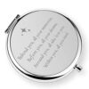 ZTA College Graduation Gifts for Her, Graduation Party Supplies Decorations, Engraved Compact Makeup Mirror for Graduates