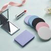 Zcooooool Makeup Mirror,Round folding mirror 6.7 CM, Professional Double-sided Make Up Mirror (One side enlarged,the other side normal) PU Surfac