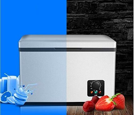 SDFGH 18L Car Home Compressor Refrigeration Small Freezer Refrigerated Mini Refrigerator 12V/24V
