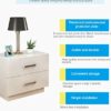 CXDTBH Bedroom Bedside Table Nordic Furniture Living Room Coffee Table Side Table TV Side White Table