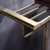 bathroom towel rack 304 Stainless Steel Towel Bar Brushed Gold Towel Rails Heavy Duty Towel Holder Wall Mounted Towel Storage Rack for Bathroom,