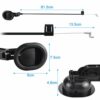 BUZIFU 2 Pcs Recliner Replacement Parts Black Oval Recliner Pull Handle Sofa Chair Recliner Release Cable Replacement Universal Release Lever Han