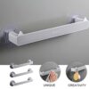 BESPORTBLE 3pcs Shoes Rack Wall Mounted Slipper Rack Door Back Shoes Holder Shoes Hangers Slipper Storage Organizer for Home Bathroom Grey