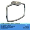 Agua Accessories Towel Holder Wall Mounted for Bathroom & Kitchen, Towel Ring for Bathroom Wall,Square Hand Towel Holder Modern Style 12 Years Gu