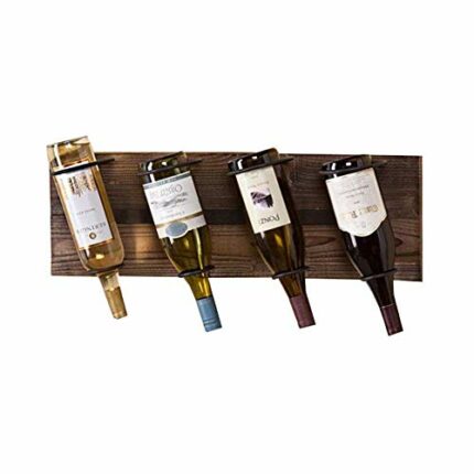 NEOCHY Wine Rack Modern Wall-Mounted Bottles Metal Storage Box Hanging Bottle Rack Floating Kitchen Restaurant Bar Retro Decoration Display