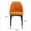 dining chair Kitchen Dining Room Furniture Chairs Dining Chair Set Of 2 with Metal Legs Velvet Seat And Backrests For Lounge Kitchen Bedroom Livi