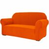 subrtex 1-Piece Stretch Sofa Cover Spandex Jacquard Fabric Slipcovers for Couch, Sofa Armchair Anti-Slip Furniture Protector (Chair, Grey)