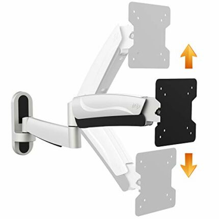 RICOO Monitor Mount Tilt Swivel approx 15-33 Inch for LED LCD Flatscreens S2711 Wall Bracket Arm Gas Spring Universal for VESA 75x75 100x100