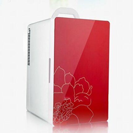 16L car refrigerator Mini Small Refrigerator car Dual-use hot and Cold Incubator Three-Tier Single-core Refrigeration,Red,25.7 * 32 * 42cm