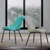 dining chair Kitchen Dining Room Furniture Chairs Set Of 4 Modern PU Padded Dining Chair Leisure High Back Chairs For Office Kitchen Parties Brea