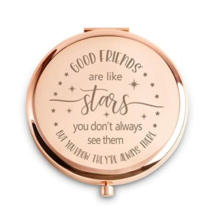 COYOAL Friendship Gifts for Women, Inspirational Gifts for Her, Birthday Christmas for Friends Female, Compact Mirror for Best Friend Bestie Cowo
