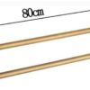 Bathroom Double Towel Rack Towel Bar Antique Copper Towel Hanging Bronze Balcony Bathroom Kitchen Towel Bracket Wall Hanging Tower Hanger/80Cm
