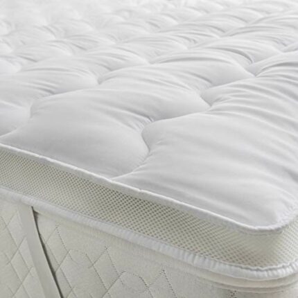 Air Flow Mattress Topper 5cm Thick Extra Filled Cosy Super Soft Anti Allergenic Bed Topper (Single)