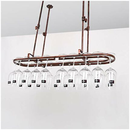 Ceiling Stylish Simplicity Wine Rack Simple Creative Display Decoration Wine Glass Holder Household Goblet Holder Adjustable Height Restaurant Ki