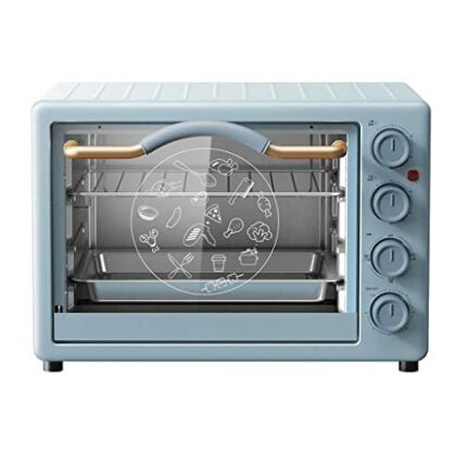 KKYKP Oven household mini small small electric oven baking automatic multi-function baking large-capacity electric oven (Color : Blue, Size : 34