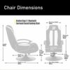 BraZen Stag 2.1 Bluetooth Ergonomic Video Pedestal Rocker Surround Sound Gaming Chairs for Kids with Speaker Subwoofer and Pedestal base - Blue