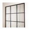 Black Industrial Full Length Window Panelled Mirror 180cm X 100cm