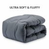 SLEEP ZONE King Size Mattress Topper Cooling Mattress Pad Cover Super Fluffy Down Alternative Bed Mattress Topper 8-21 Inch Deep Pocket, King