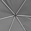 vidaXL Hexagonal Pop-Up Marquee with 6 Sidewalls Grey 3.6x3.1m Gazebo Canopy