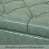 Button-Tufted Leather Storage Bench,Space-Saving Entryway Bench For Living Room Bedroom End Of Bed,Rectangle Upholstered,Light Brown,60X40X45Cm